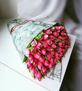 Торт с тюльпанами №506404