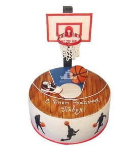 Торт на баскетбольную тематику