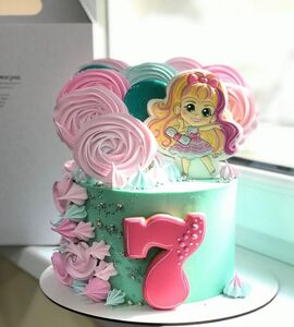 Торт Hairdorables на 7 лет девочке №146103