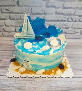 Торт морская тематика №157901