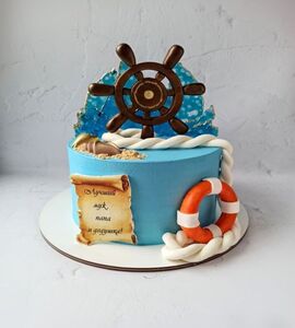 Торт морская тематика №157937