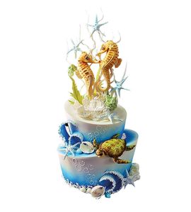 Свадебный торт Морские коньки