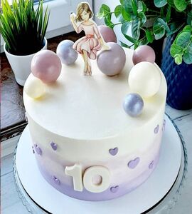 Торт на День Рождения девочке 10 лет №236393