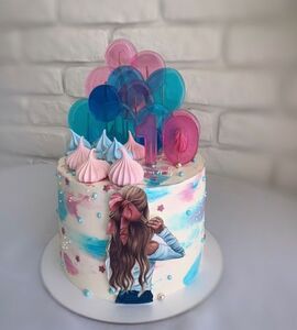 Торт на День Рождения девочке 10 лет №236395