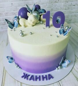 Торт на День Рождения девочке 10 лет №236425
