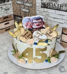 Торт на 45 лет свадьбы №195109