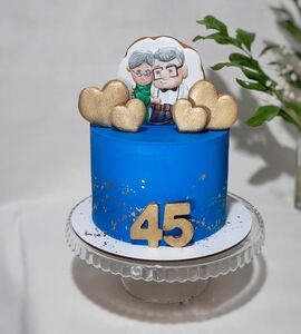 Торт на 45 лет свадьбы №195116