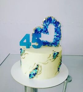 Торт на 45 лет свадьбы №195133