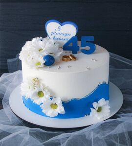 Торт на Сапфировую свадьбу №195167