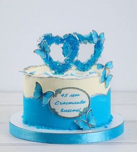Торт на Сапфировую свадьбу №195188