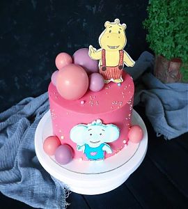 Торт Тима и Тома розовый №736169