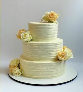 Торт с живыми цветами №504913