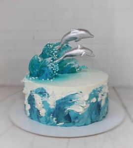 Торт дельфины №490401