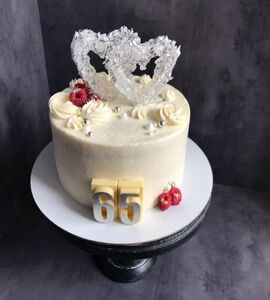 Торт на 65 лет свадьбы №195902