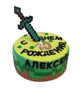 Торт Майнкрафт на день рождения