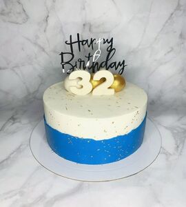 Торт бело-синий №147117