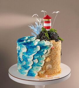 Торт с маяком №166811