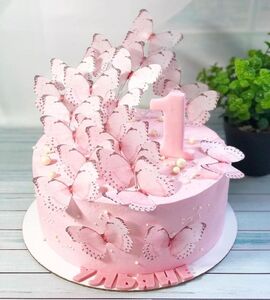 Торт с бабочками для девочки №127610