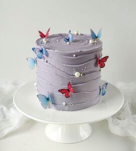 Торт с бабочками для девочки №127612