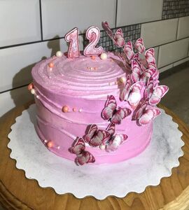 Торт с бабочками для девочки №127625