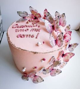 Торт с бабочками для девочки №127646