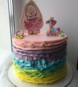 Торт на 1 годик девочке №211716