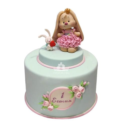 Торт на 1 годик девочке Есении №211740