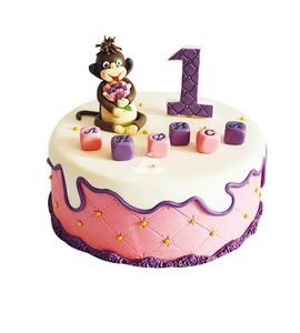 Торт на 1 годик девочке №211746