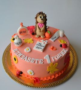 Торт на 1 годик девочке №211750
