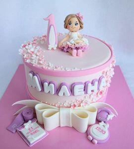 Торт на 1 годик девочке №211769
