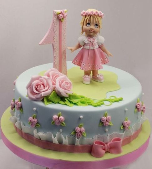 Торт на 1 годик девочке №211781