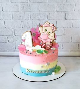 Торт на 1 годик девочке №211804