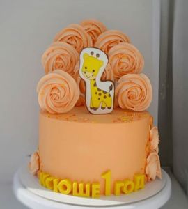 Торт на 1 год девочке №211848