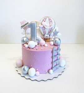 Торт на 1 год девочке №211863