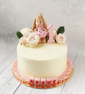 Торт на 1 год девочке №211890