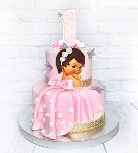 Торт на 1 год девочке №211914