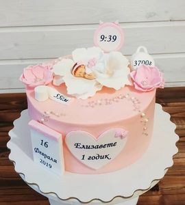 Торт на 1 год девочке №211940