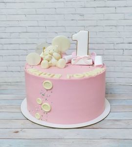 Торт на 1 год девочке №211952