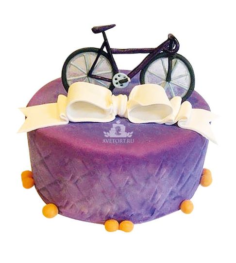 Торт Велосипед с бантом