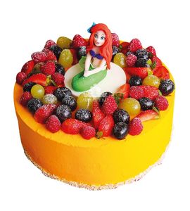 Торт Русалочка Ариель в ягодах