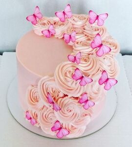 Торт женщине с цветами №125818