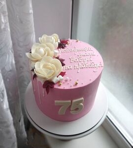 Торт женщине с цветами №125822