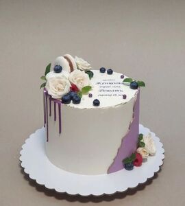 Торт женщине с цветами №125824