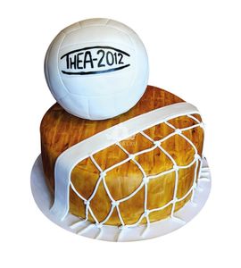 Торт на волейбольную тематику