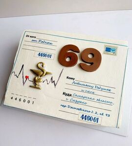 Торт на 69 лет мужчине №117416