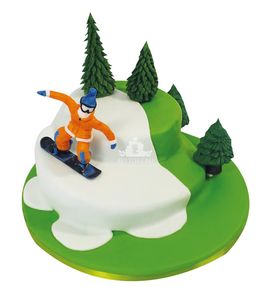 Торт Сноуборд в лесу