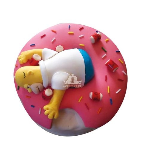 Торт Гомер и пончик