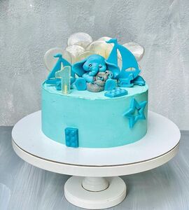 Торт голубой для мальчика №104714